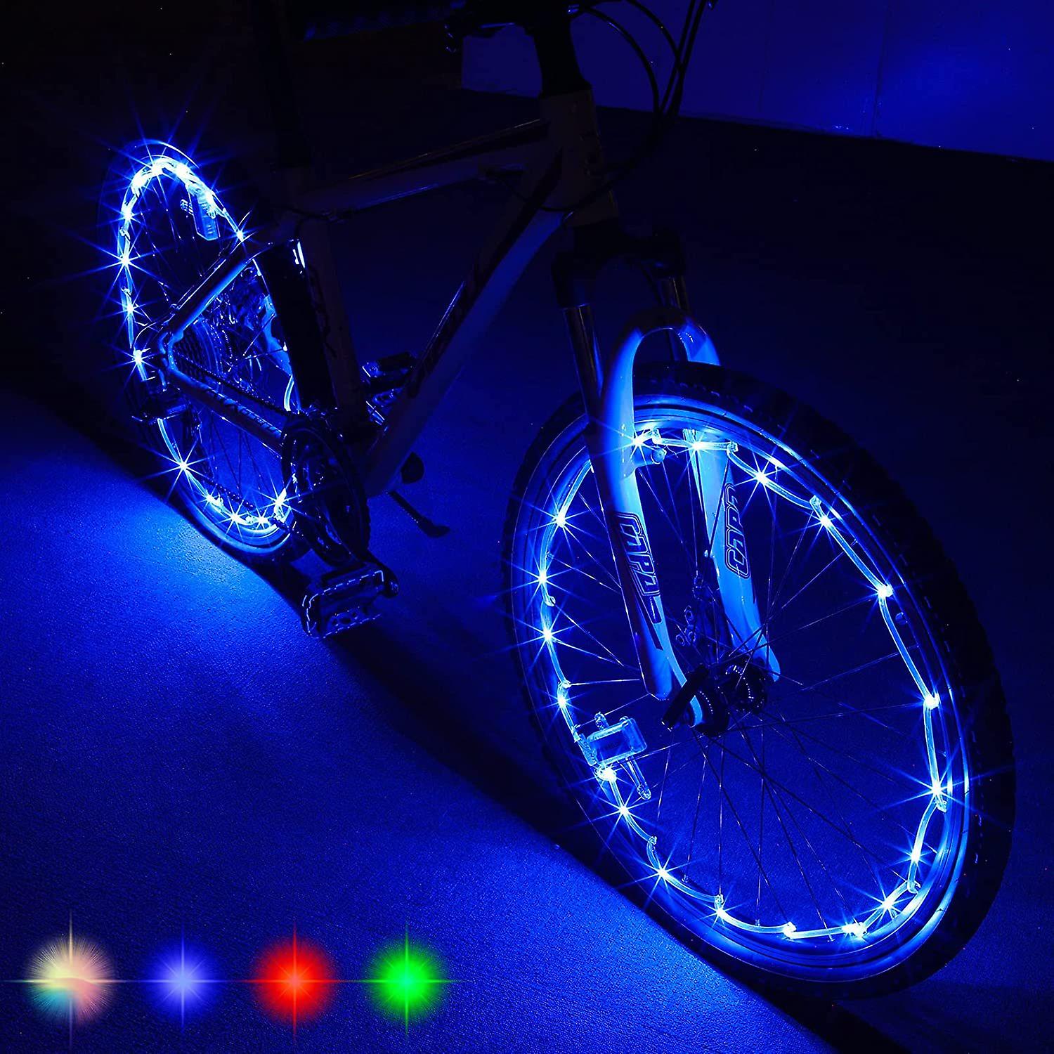 Set Mit 2 Led-fahrrad-radlichtern – Verbessern Sie Sichtbarkeit Und Sicherheit Aus Allen Winkeln.