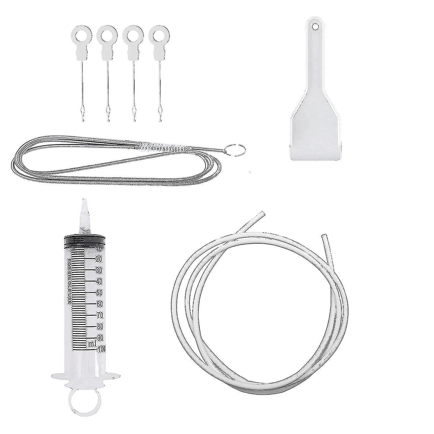 Kühlschrankreinigungsset, Abflussreinigungsset, Kühlschrankreinigungsbürste, Flexibles Schlauchreinigungsset