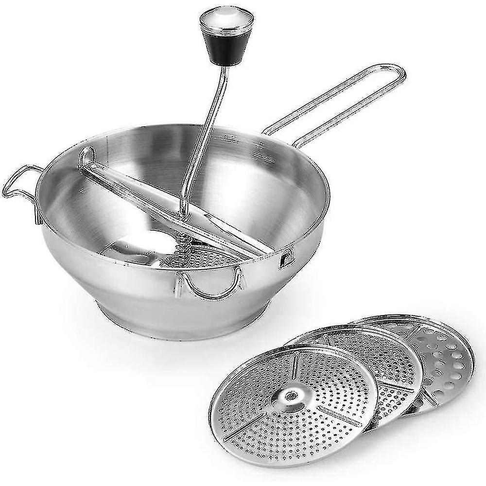 Gemüsemühle, Tomatenpresse, Zerkleinerer, Kartoffelstampfer Aus Edelstahl