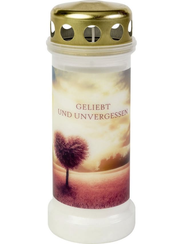 Bolsius Grabkerze Bolsius Dauerbrenner Nr. 6 Rosa Baum weiß, Höhe: