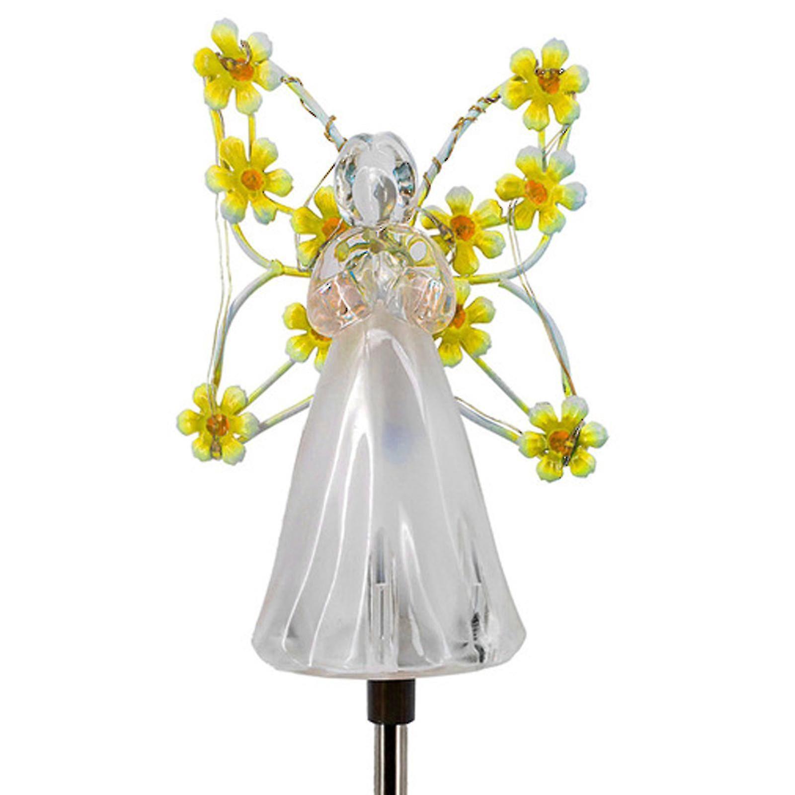 Wasserdichte Led-solar-engel-gartenlampe Zur Dekoration Im Freien (rasen, Terrasse, Landschaftsgestaltung).