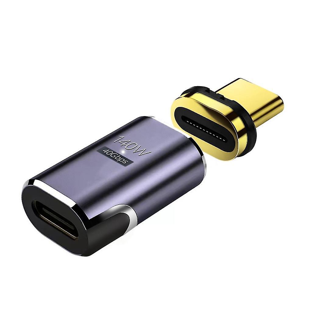 Magnetischer Usb-c-adapter, 24-poliger Typ-c-anschluss, 40 Gbit/s, Für Thunderbolt 3 Usb 3.1 – Gerader Stecker