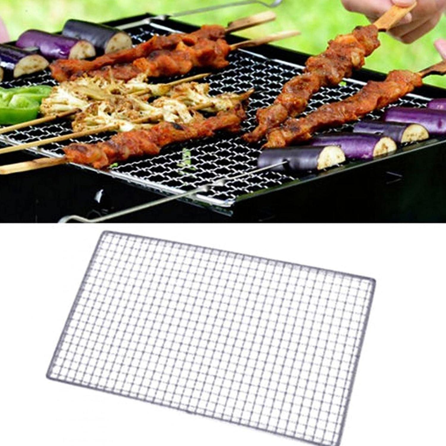 Grillrost Aus Edelstahl Für Picknicks Und Grillabende Im Freien – Verfügbare Größen: 25 X 40 Cm, 30 X 45 Cm, 38 X 50 Cm