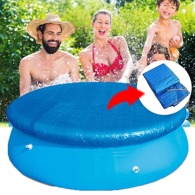 Runde Poolabdeckung (305 Cm Durchmesser) Mit Gummiband – Wind-, Wasserdichte Und Staubdichte Plane Für Schnelle Montage
