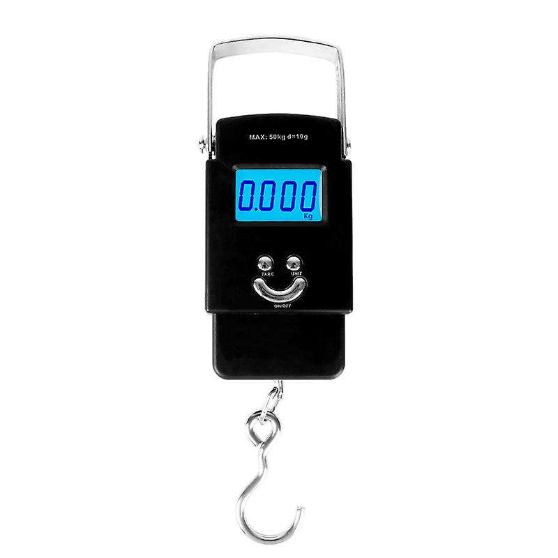 Digitale Angel- Und Gepäckwaage 110 Lb/50 Kg Mit Haken, Elektronische Waage Zum Wiegen Von Post Und Paketen (batterien Nicht Enthalten)