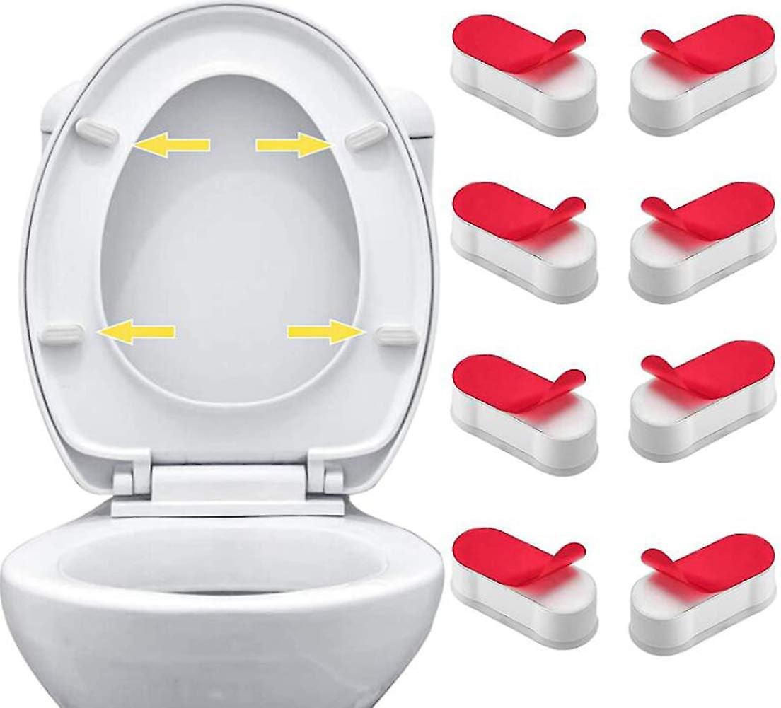 Set Mit 8 Universellen Wc-sitzauflagen Mit Starker Klebefläche