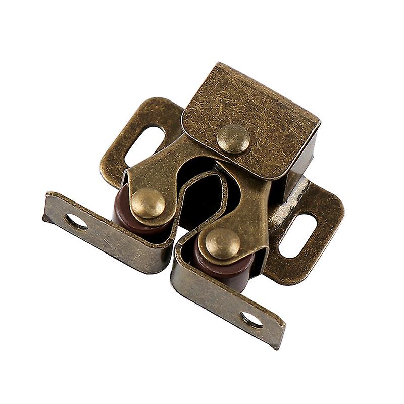 Set Mit 12 Doppelrollenverschlüssen Für Schranktüren, Verzinkt – Ideal Für Küchenschränke, Kleiderschränke Und Schubladen – Grünbronze