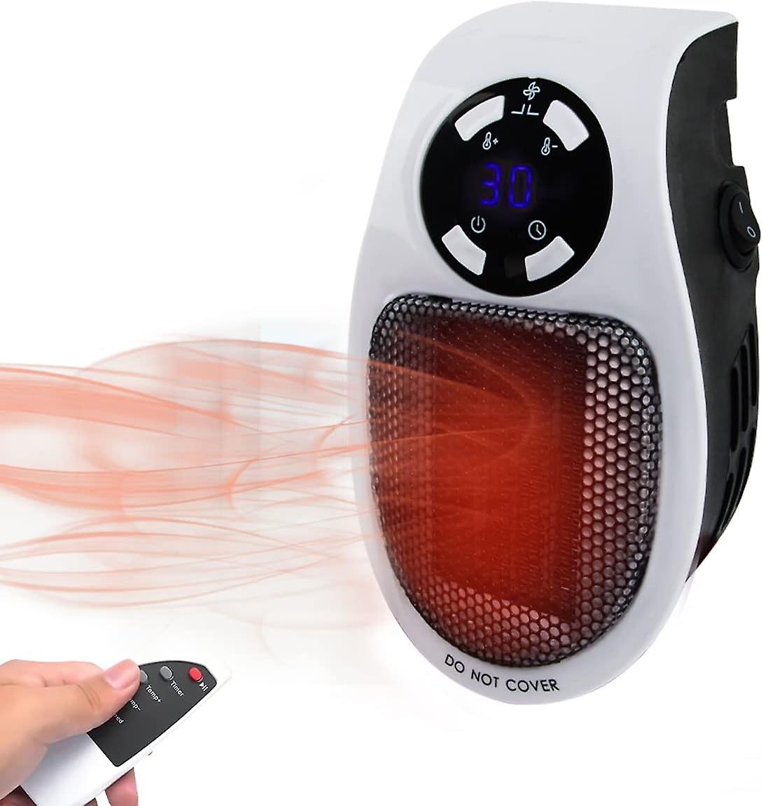 Mini-elektrolüfter – 500 W, Thermostatsteuerung, Led-anzeige, Kompakte Größe 10 X 8,5 X 16,5 Cm