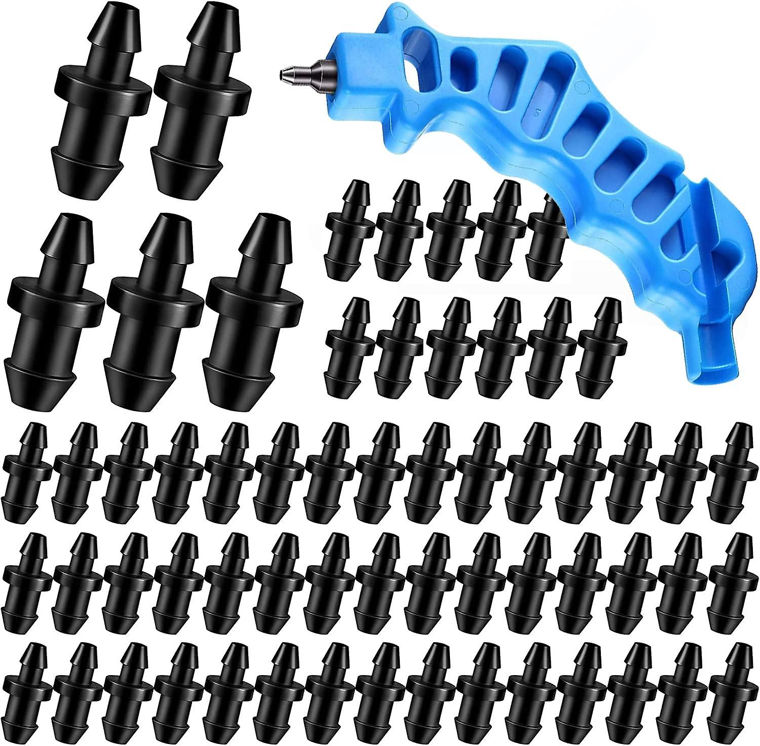 Packung Mit 100 Stopfen 6,35 Mm (1/4 Zoll) Für Tropfbewässerungs-abflusslöcher, Für Garten Und Rasen.
