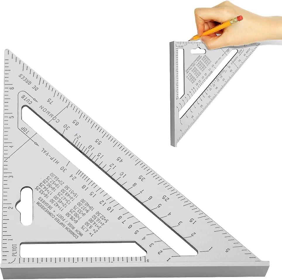 7-zoll-dreiecklineal Aus Aluminium Für Präzise Messungen