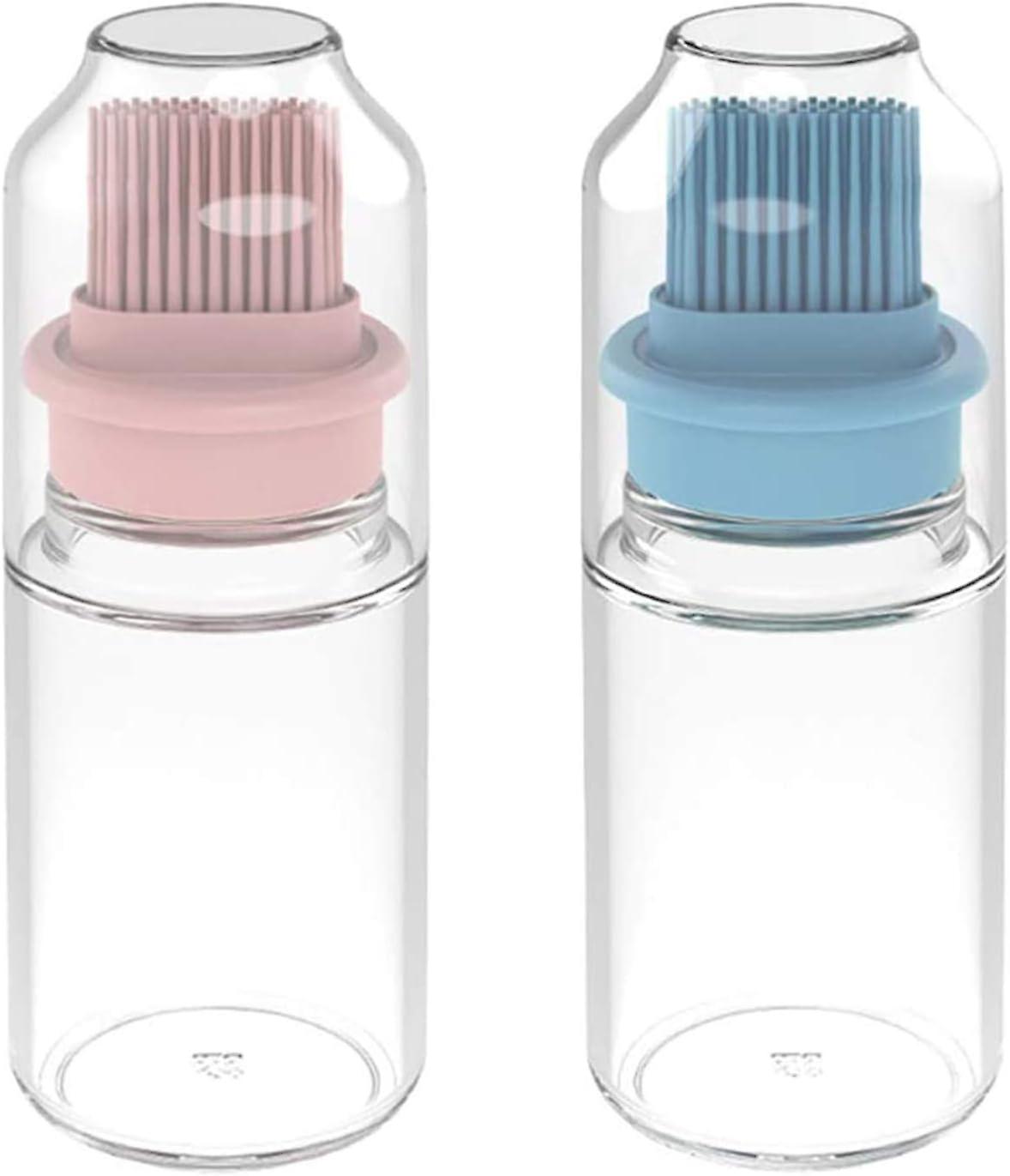 2-teiliges Set Bestehend Aus Einer Silikonölflasche Und Einem Grillpinsel - Ideal Zum Grillen Von Fisch Und Fleisch.