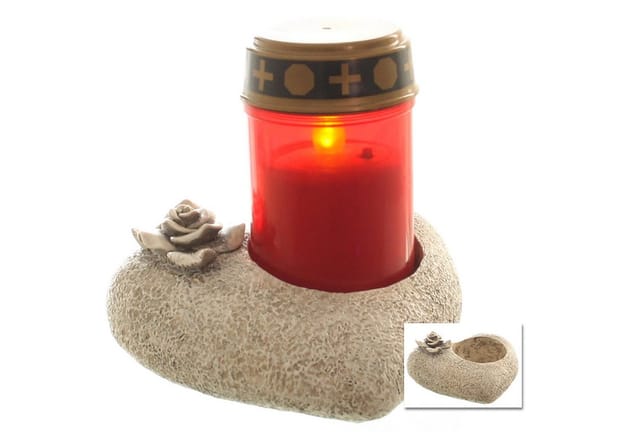 Annastore Gartenfigur Besinnliche Grabdeko zur Erinnerung - Grabschmuck, (Grabfigur, Friedhof Deko), frostfest und witterungsbeständig