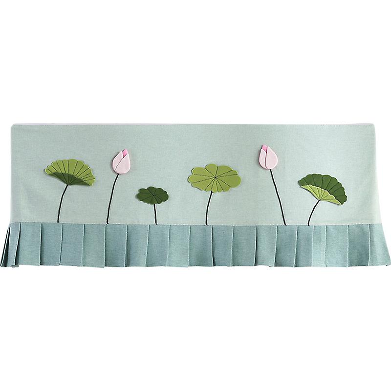 Hängende Klimaanlagenabdeckung Aus Stoff Mit Lotusblatt-blumenmuster - Kleine Größe, Frisches Design, Staubdicht, Für Das Schlafzimmer (802131cm)