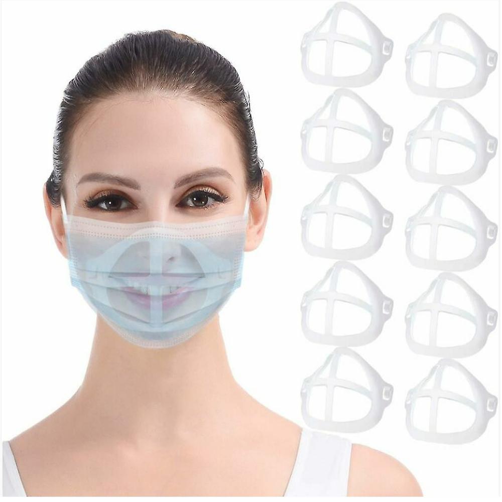 Packung Mit 10 3d-silikon-maskenstützen Mit Wiederverwendbaren Nasenpads