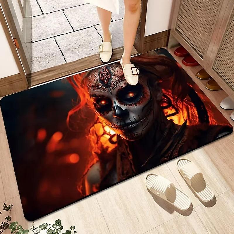 Rutschfeste, Fledermausförmige Badematte Für Halloween – 40 X 60 Cm, Aus Waschbarer Und Saugfähiger Mikrofaser, Ideal Für Dusche Und Badewanne. Dekoratives Accessoire Für Zuhause.