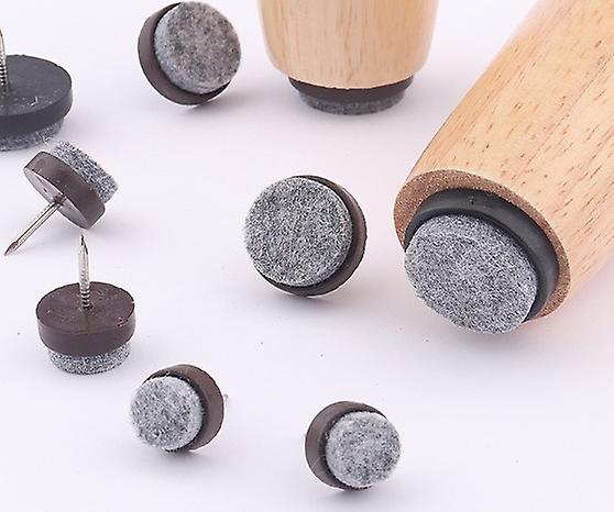 24 Filzgleiter Für Möbelnägel, Stuhlbeinschoner (28 Mm)