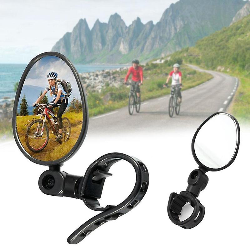 Set Aus Um 360 Grad Schwenkbaren Fahrradspiegeln, Verstellbar, Mit Weitwinkel-konvex-sicherheitslinse Und Stoßfest