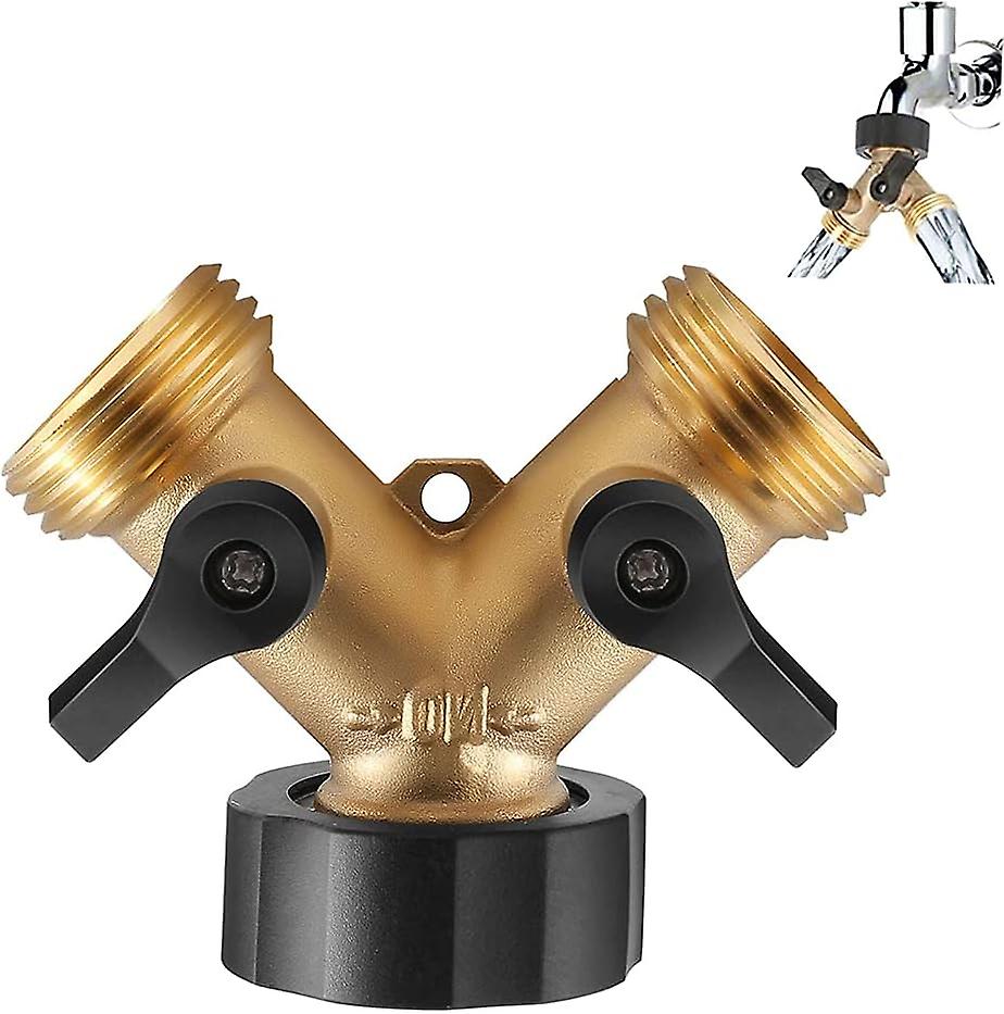 Doppelwaschmaschinenarmatur Mit Y-verbinder Und 2-wege-y-verteiler Für 3/4-zoll-bad- Und Gartenarmaturadapter