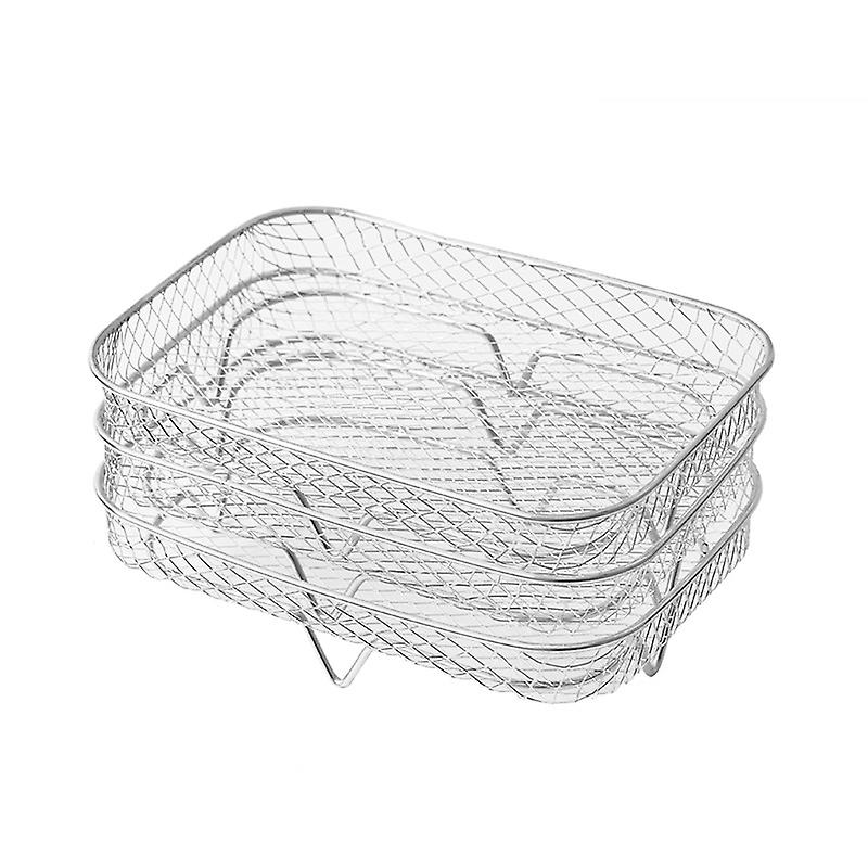 Edelstahl-einsatz Für Heißluftfritteuse Und Dörrgerät Für Ninja Dual Zone Victop 3 Couch – Stapelbarer Dampfgareinsatz Als Zubehör