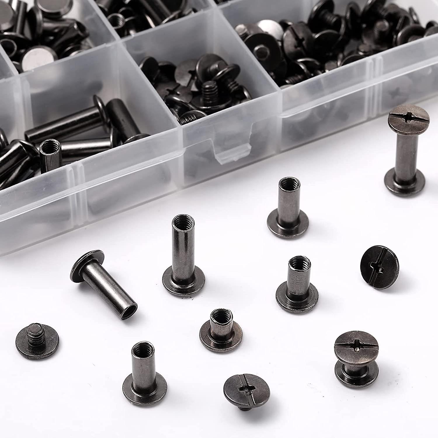 Sortiment An Chicago-metallschrauben Für Die Lederverarbeitung (diy)