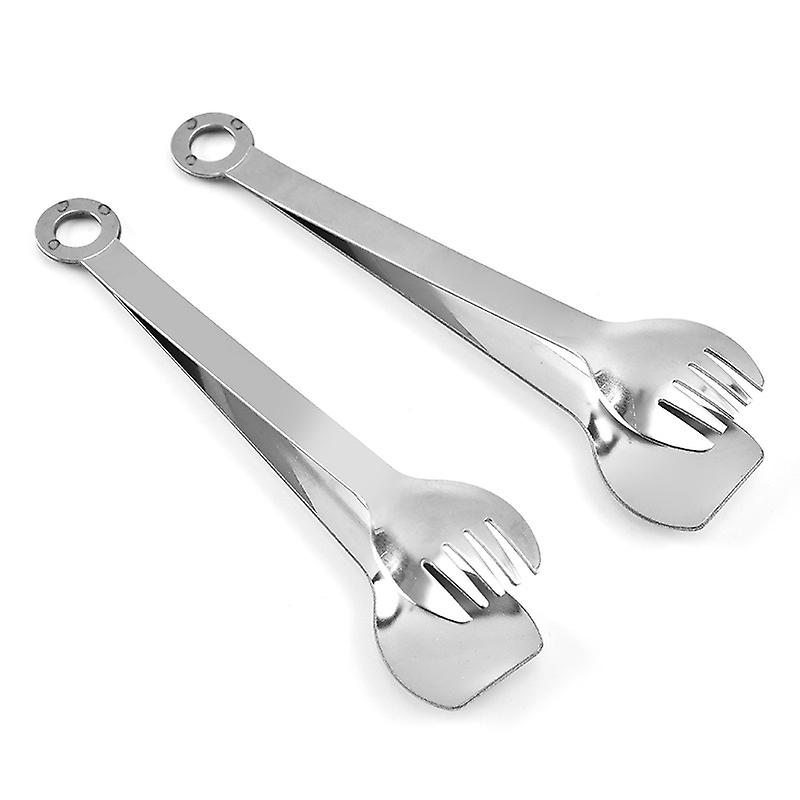 15 Cm Lange Servierzange Aus Edelstahl, 2er-set, Zum Kochen, Grillen Und Für Buffets.