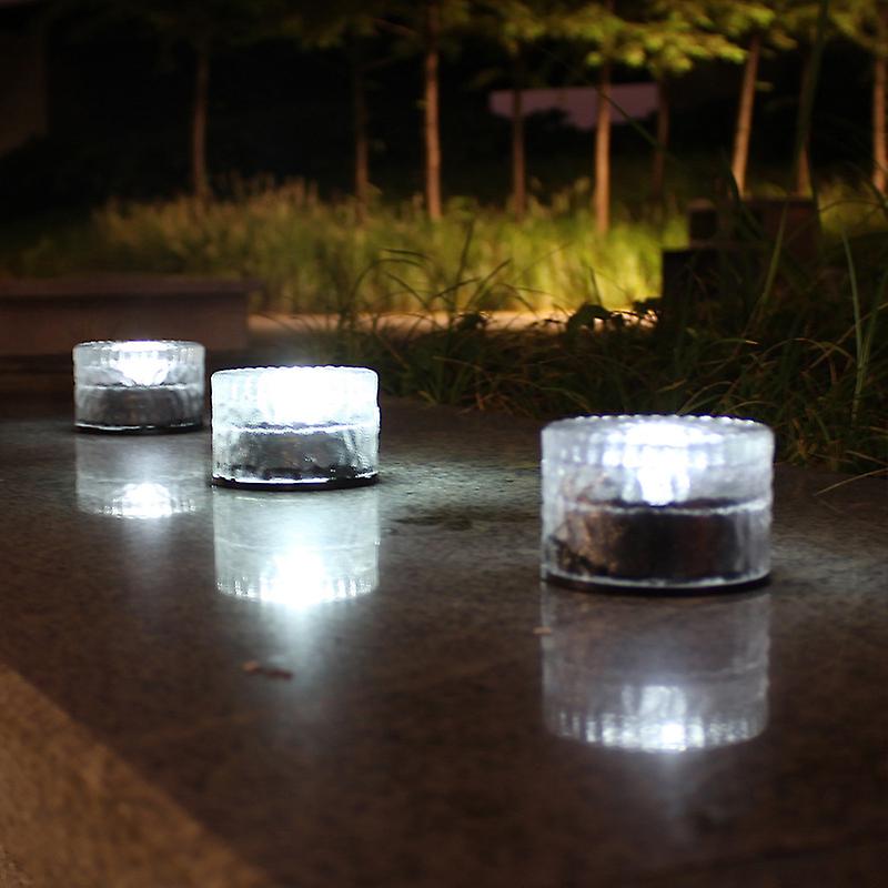 Set Mit 4 Solar-bodenleuchten Für Wege, Gärten Und Außenbereiche – Kaltweißes Licht