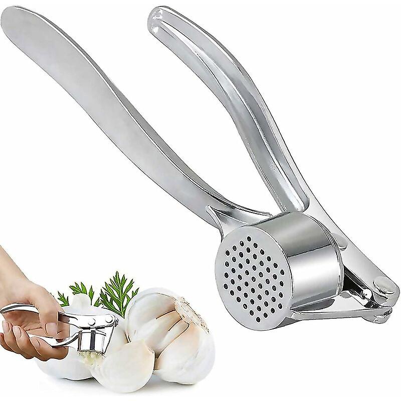 Knoblauchpresse Und -mühle Aus Edelstahl – Spülmaschinenfestes Küchenutensil Für Frischen Knoblauch Und Ingwer