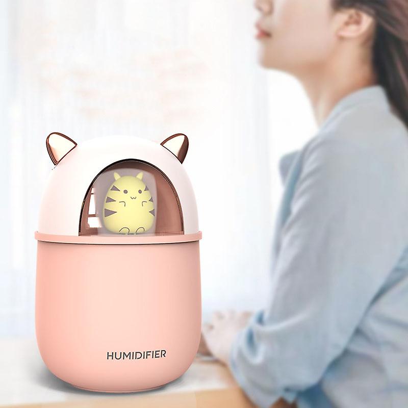Niedlicher, Tierförmiger, Tragbarer Usb-luftbefeuchter Mit Einstellbarem Nebelmodus Für Schlafzimmer Und Zuhause