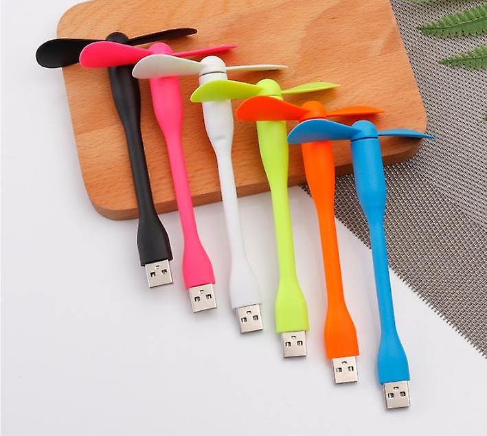 Set Mit 6 Tragbaren Mini-usb-ventilatoren Für Smartphones, Ideal Zum Abkühlen Auf Reisen (verschiedene Farben)