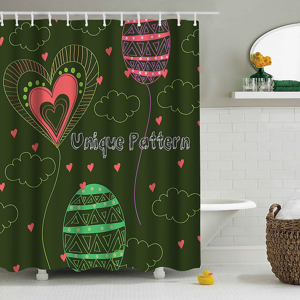Wasserdichter Und Maschinenwaschbarer Duschvorhang Aus Dickem, Schimmelresistentem Polyester – 180 X 180 Cm, Modell 12
