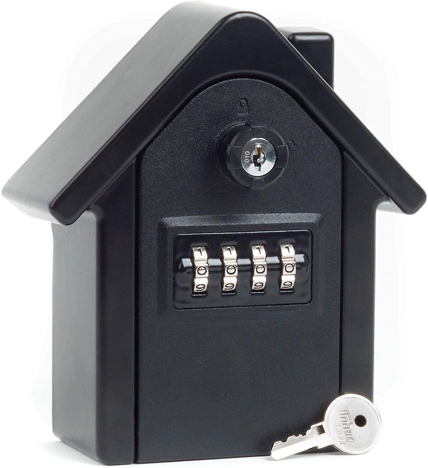 Großer, Wandmontierter Schlüsselsafe Mit Digitalem Code Und Ersatzschlüsseln, Ideal Für Zuhause, Büro Und Garage.