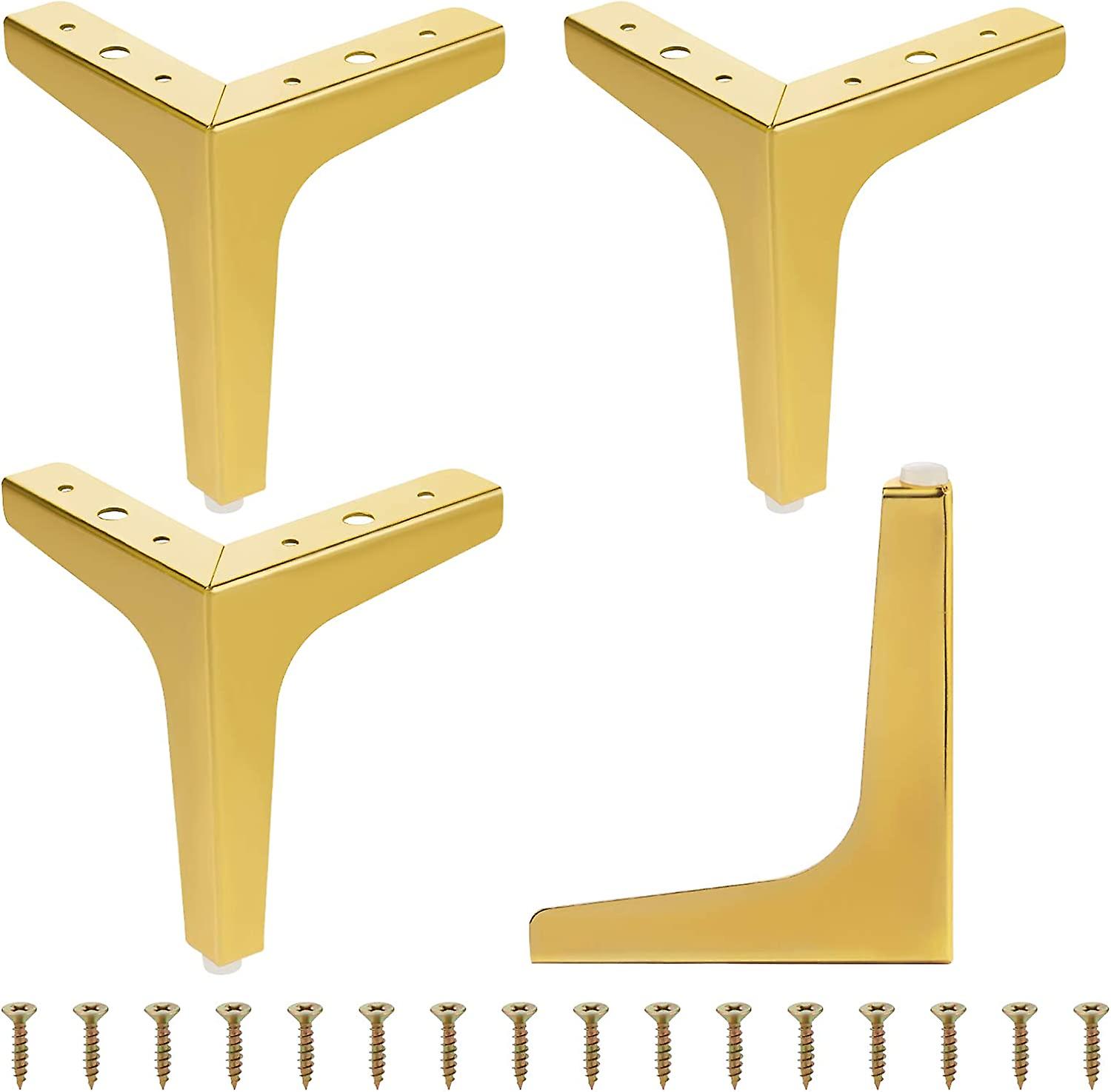 Set Mit 4 Metallmöbelfüßen, 10 Cm
