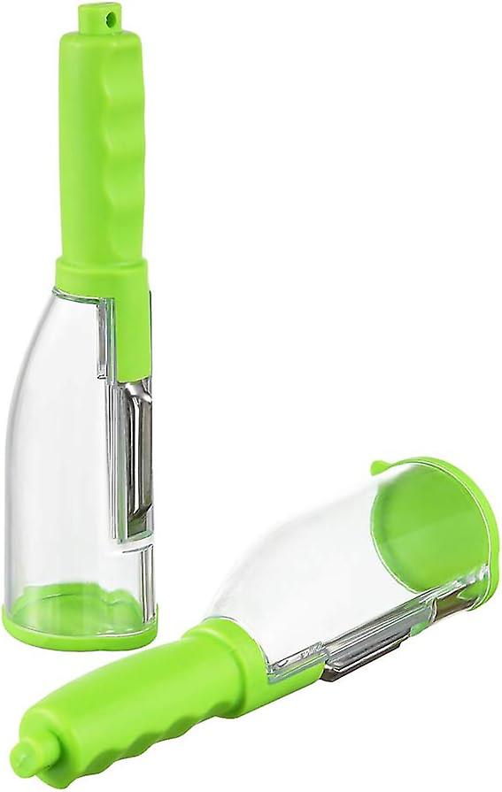 2-in-1 Gemüseschäler-set Mit Aufbewahrungsbehälter