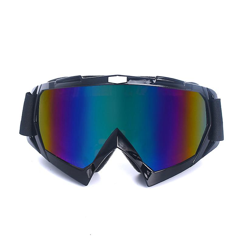 Winddichte Motocross-brille Mit Uv-schutz Für Motorradfahren, Skifahren Und Mountainbiken – Farbige Gläser