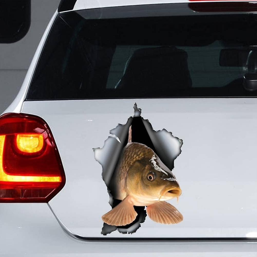 Humorvoller, Karpfenförmiger Autoaufkleber, Magnet, Laptop- Und Kofferdekoration, Lkw-zubehör
