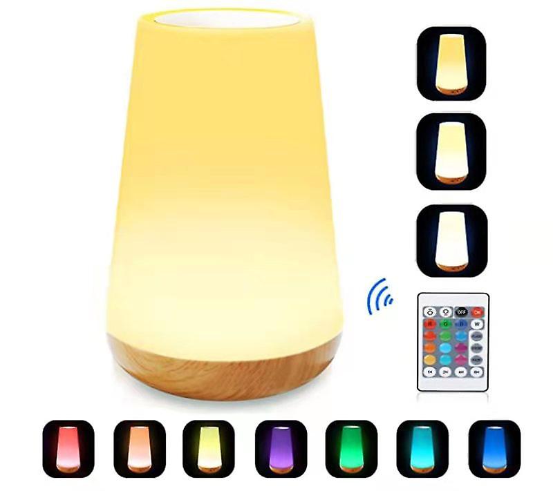 Wiederaufladbare Led-nachttischlampe Mit Farbwechsel Und Touch-steuerung