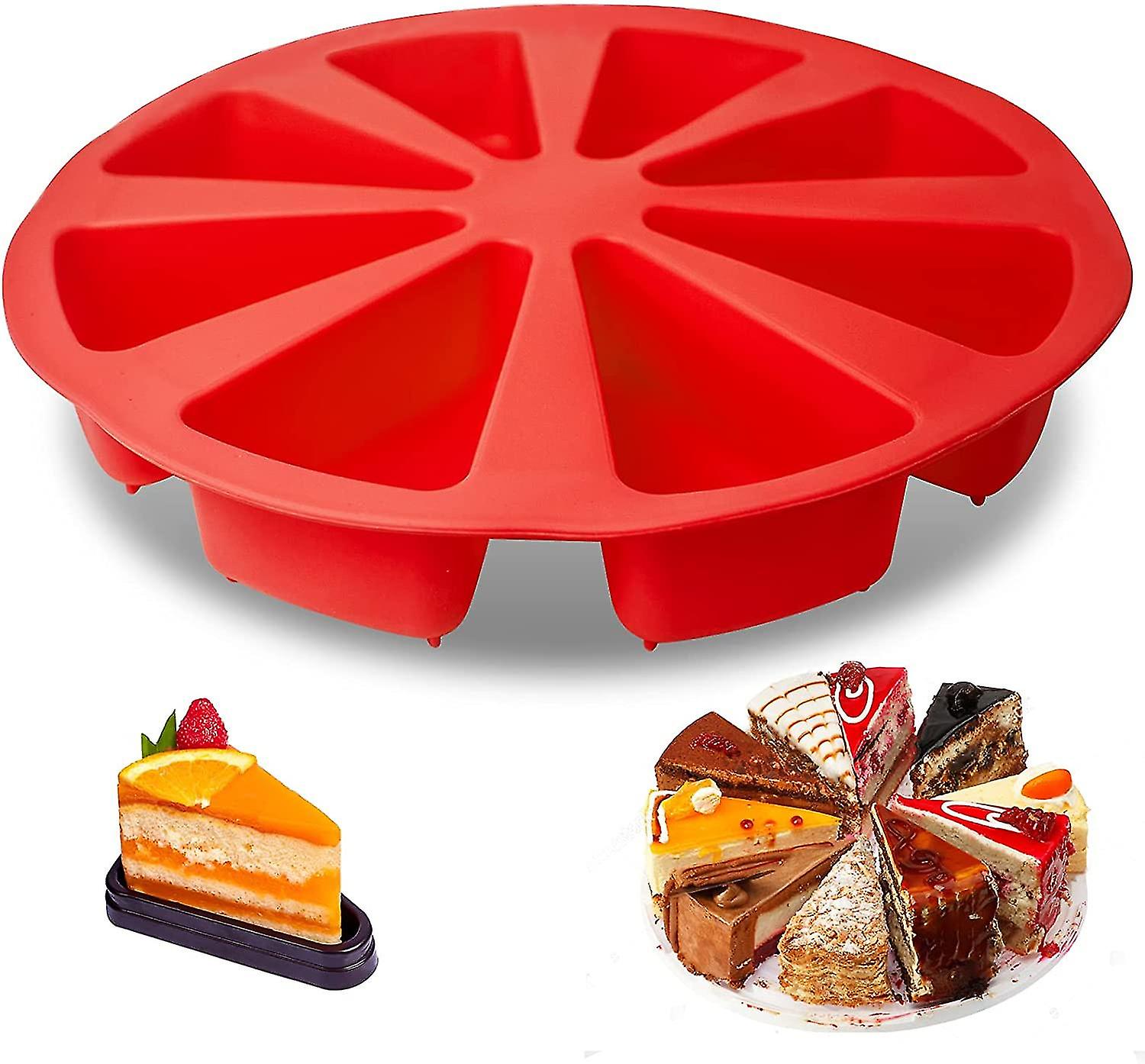 Dreieckige Silikon-kuchenform Mit 8 Mulden Zum Backen Von Maisbrot, Brownies Und Muffins