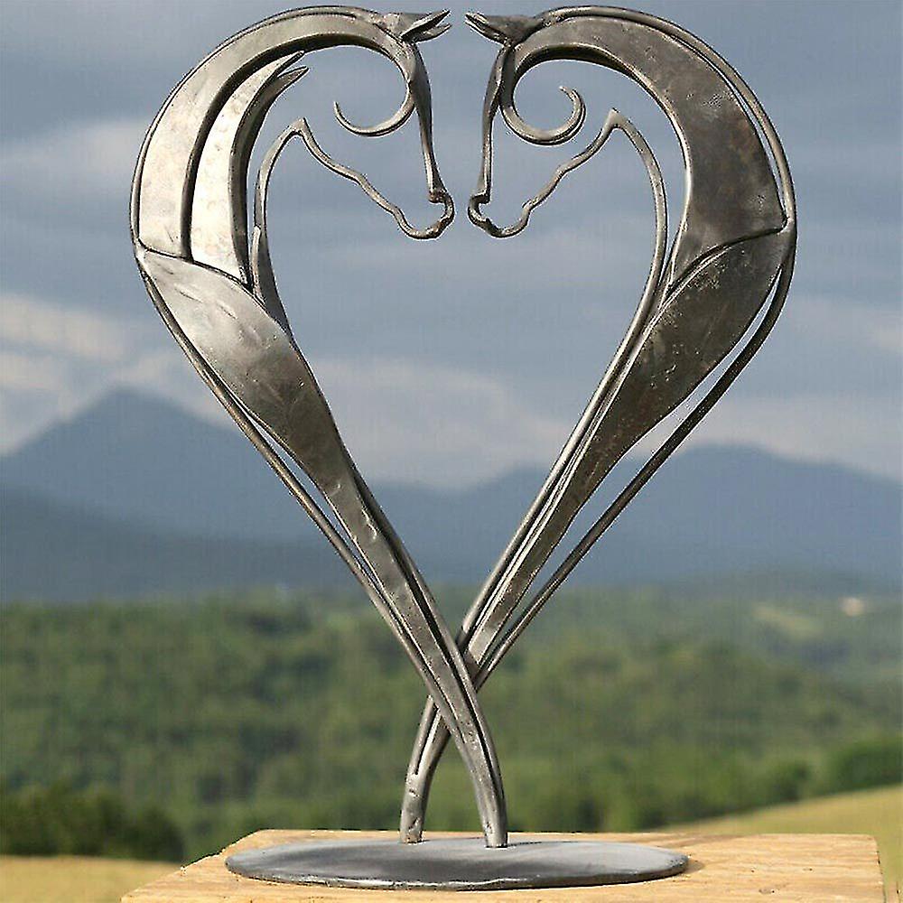 Pferdefigur Aus Metall, Skulptur, Dekoration Für Haus Oder Garten, Handgefertigtes Geschenk – Englisch