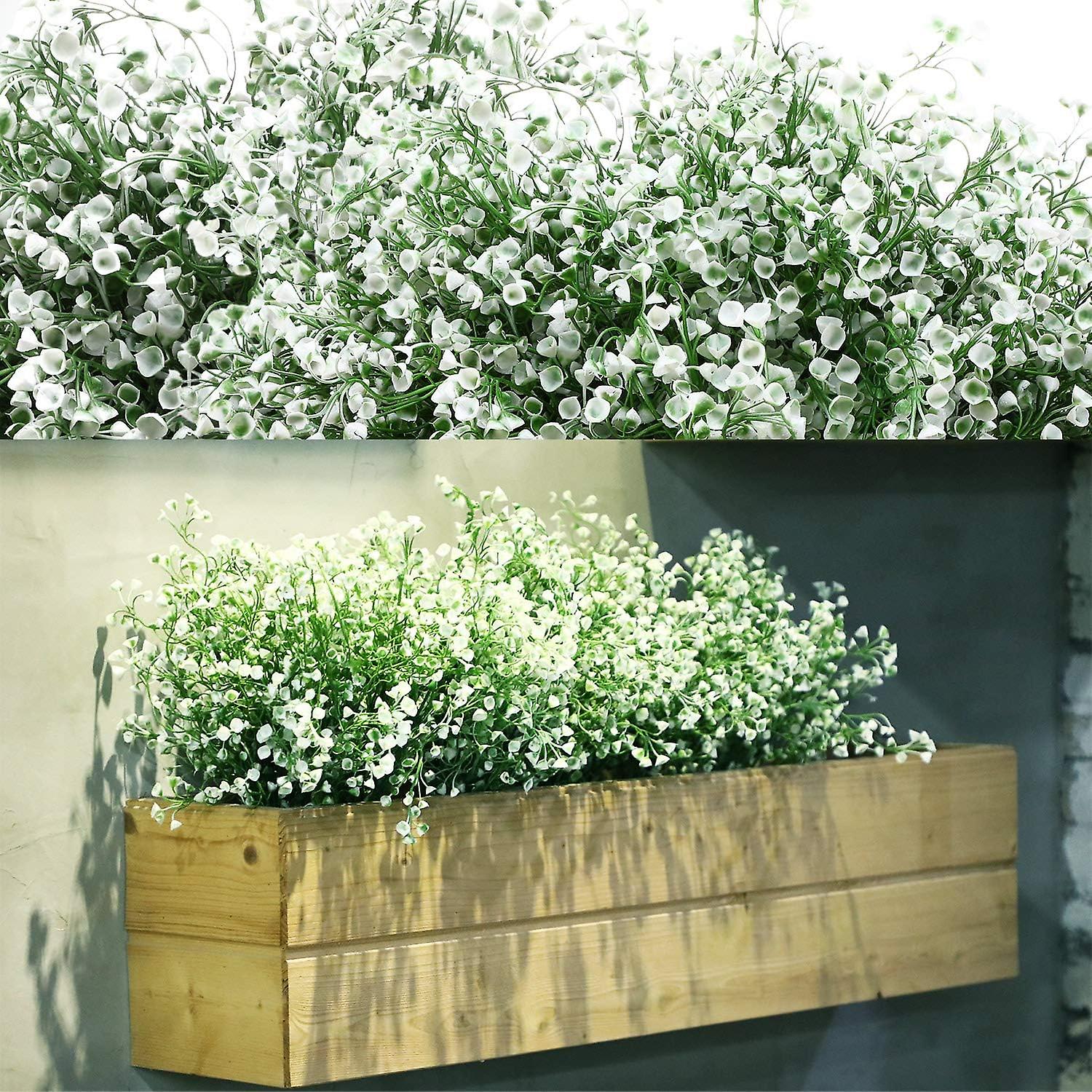 Set Mit 12 Uv-beständigen Künstlichen Sträuchern Für Dekorative Blumenarrangements Im Freien, Tischdekorationen Und Private Gärten