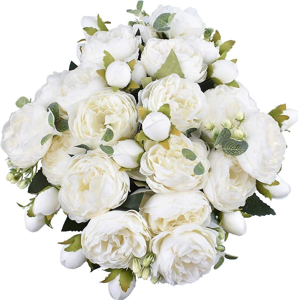 Strauß Aus 4 Künstlichen Rosen Für Hochzeiten, Braut- Und Innendekoration