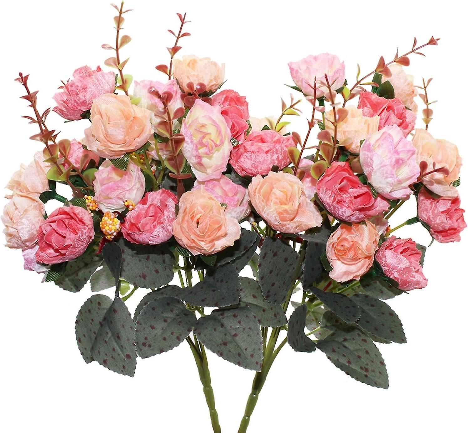 Sträuße Aus 2 Künstlichen Rosen Für Hochzeits- Und Partydekorationen