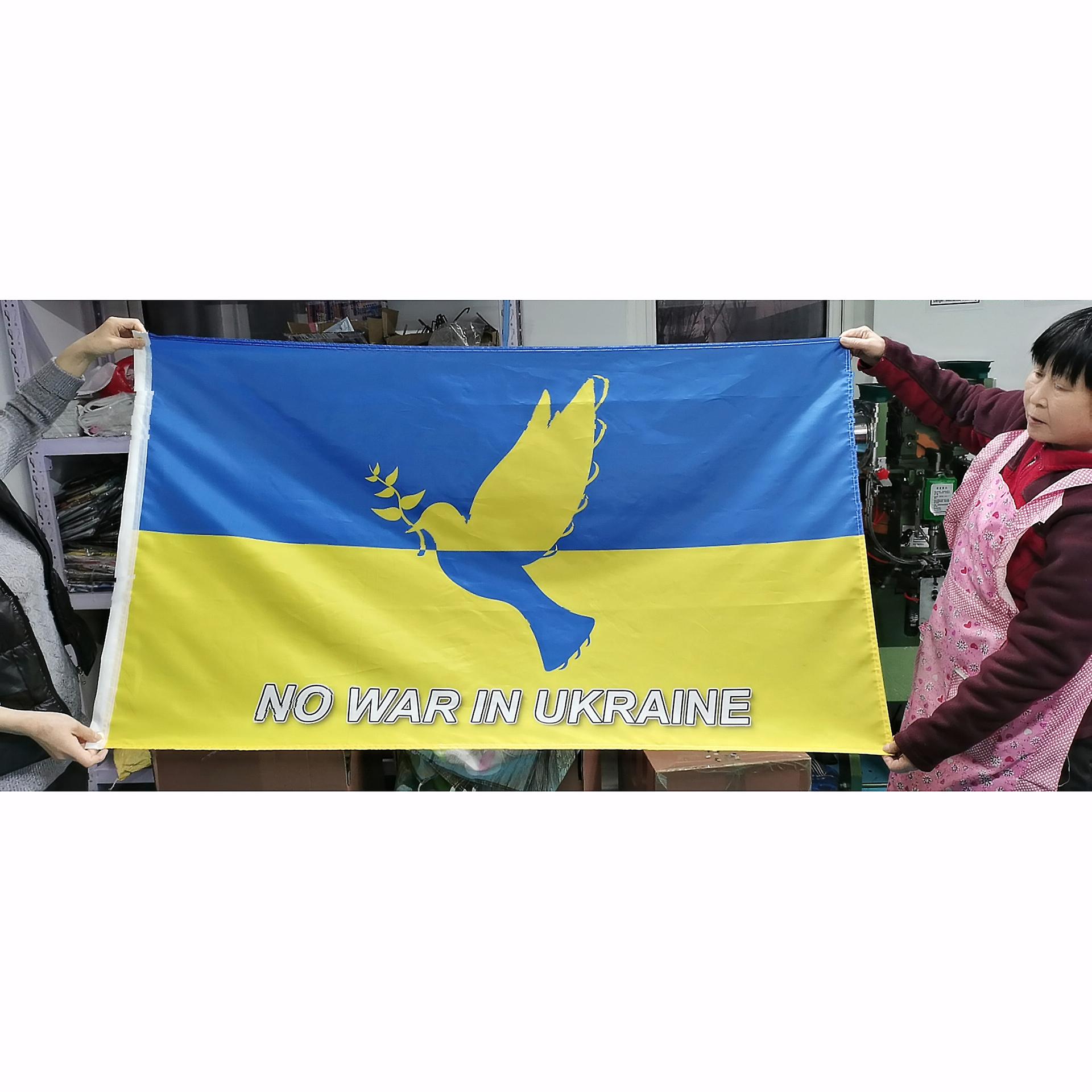 Friedensflagge Mit Taube – 90 X 150 Cm – Außendekoration Aus Polyester