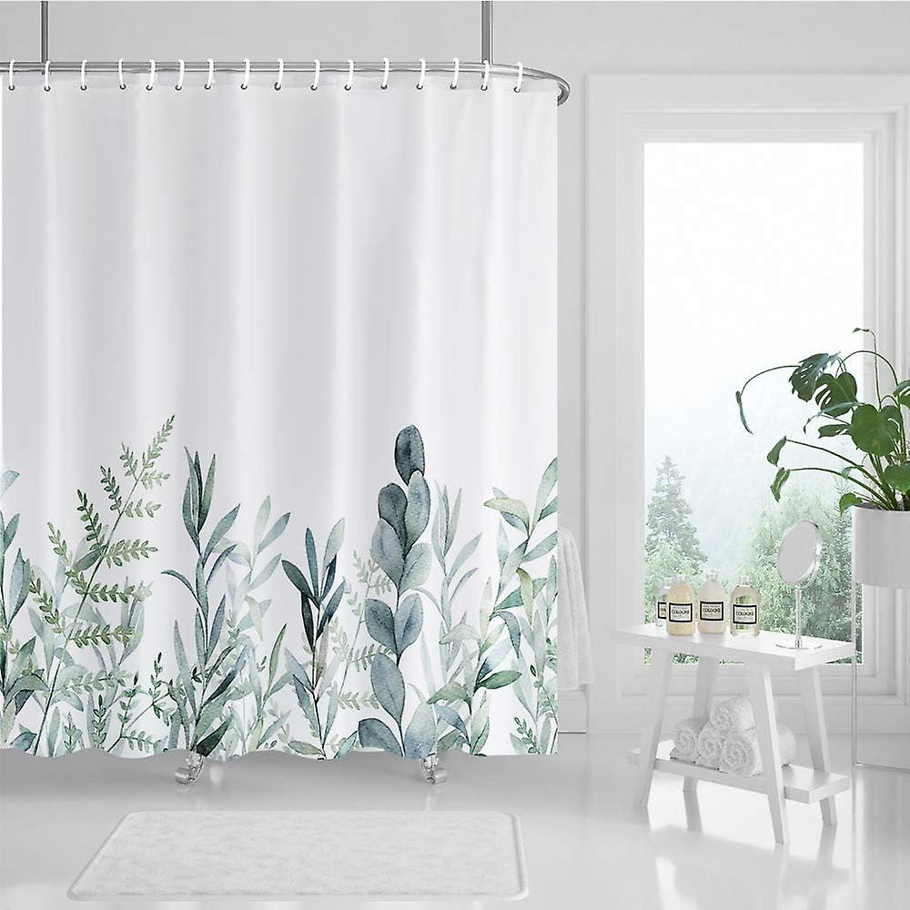 Wasserdichter Und Schimmelresistenter Duschvorhang Aus Polyester Mit 12 Haken – 180 X 180 Cm