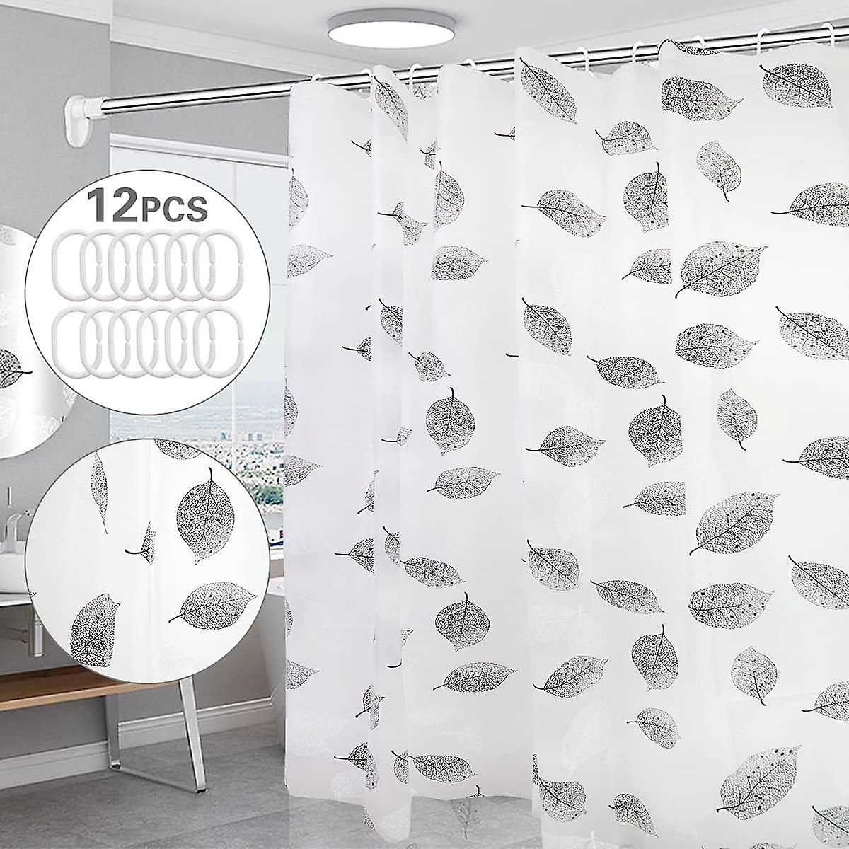 Wasserdichter Und Schimmelresistenter Duschvorhang Mit Trennwand – 180 X 180 Cm