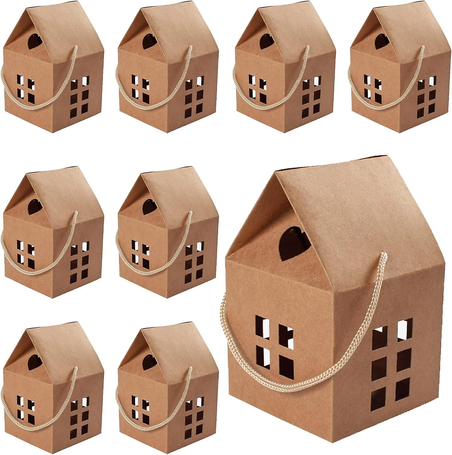 Set Mit 26 Kleinen Geschenkboxen Aus Kraftpapier Für Bastelarbeiten, Hochzeiten Und Partys – Handgefertigte Gastgeschenkboxen (8 X 8 X 7,5 Cm)