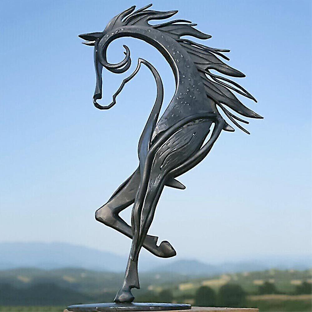 Pferdeskulptur Aus Metall Für Die Dekoration Von Haus Und Garten – Handgefertigtes Geschenk