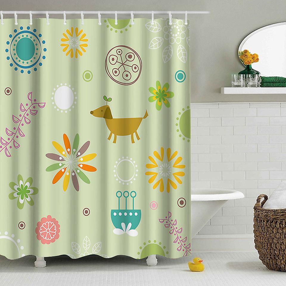 Wasserdichter Und Maschinenwaschbarer Duschvorhang Aus Polyester (180 X 180 Cm), Schimmelresistent Und Von Dicker Und Strapazierfähiger Qualität.
