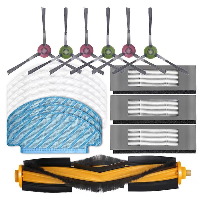 Packung Mit 18 Ersatzfiltern Für Ecovacs Deebot/ozmot8/t9aivi/max/pro Saugroboterbürsten