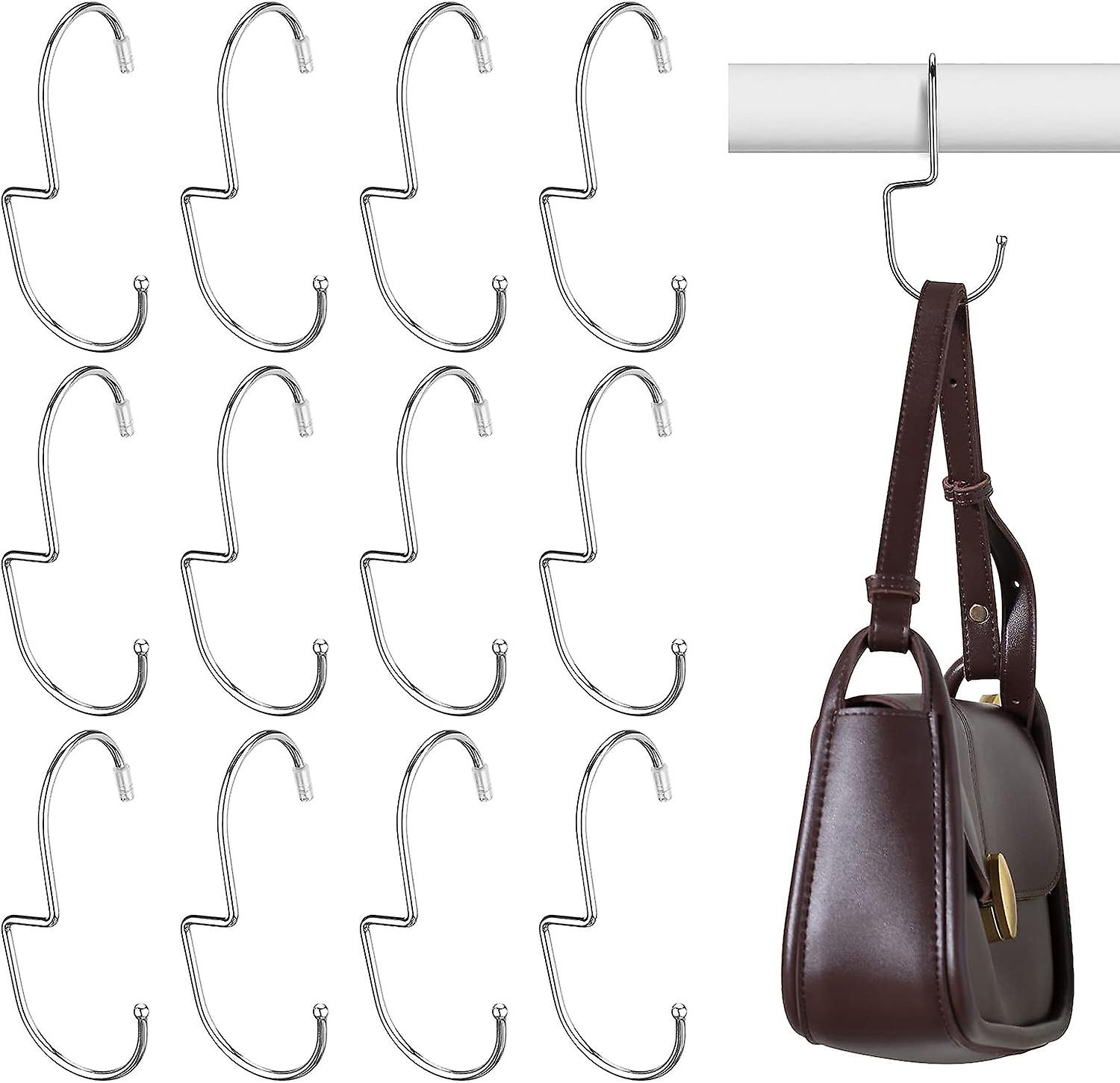 Organizer Und Halter Für Münzbörsen Mit Gedrehten Haken, Ideal Zur Aufbewahrung Im Kleiderschrank – 12-teiliges Set