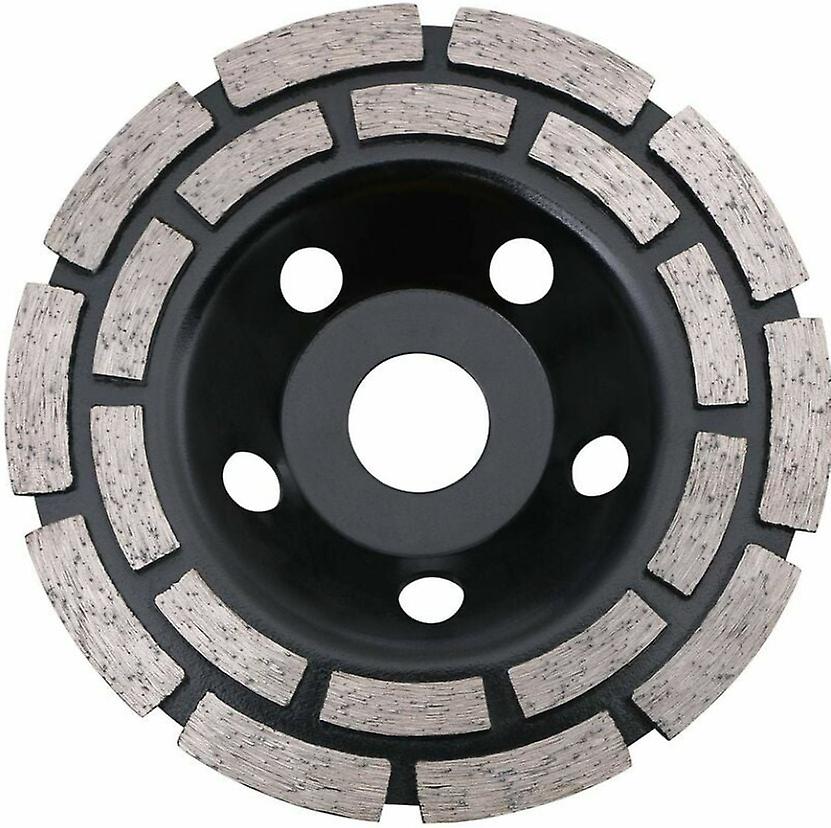 Diamantschleifscheibe Zum Schleifen Von Beton – Doppelreihige Diamantscheibe 125 Mm X 22,2 Mm Zum Schleifen Von Beton, Stein, Granit, Estrich Und Mauerwerk